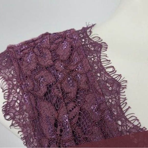 Plum Lace Dress Size Medium - Picture 9 of 10